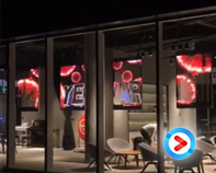  【 video 】The LED transparent screen