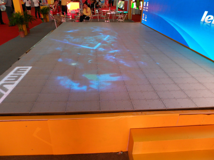 The floor tile of the LED screen